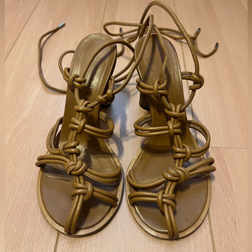 A.W.A.K.E. Mode knotted leather sandals